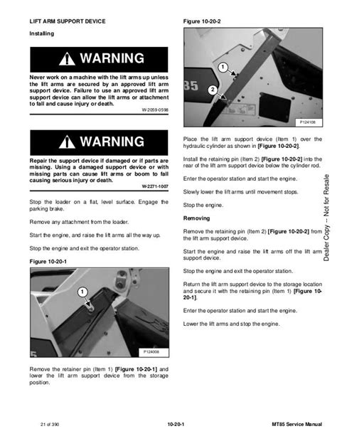 bobcat mt mini track loader service repair manual sn  tr