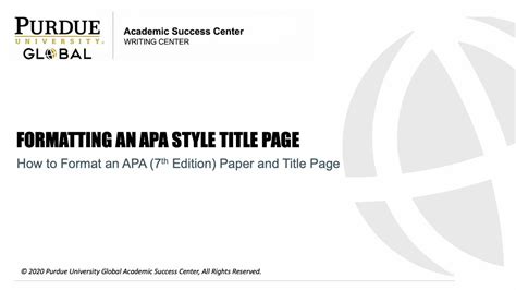 ed paper  title page format youtube