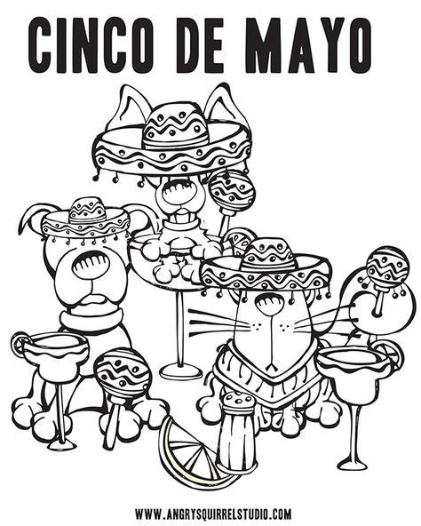 pin  barbara harper  coloring  coloring pages cinco de mayo