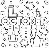 October Coloring Pages Colouring Preschool Thrifty Mommas Tips Kids Sheets Color Visit Thriftymommastips sketch template