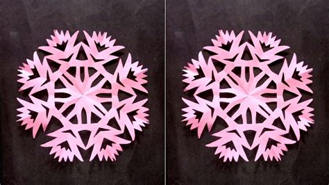 Easy Way To Make Paper Snowflake 😍 Youtube Viral Snowflakes