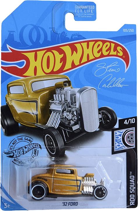 hot wheels rod squad series 4 10 32 coupe 105 250 gold amazon fr