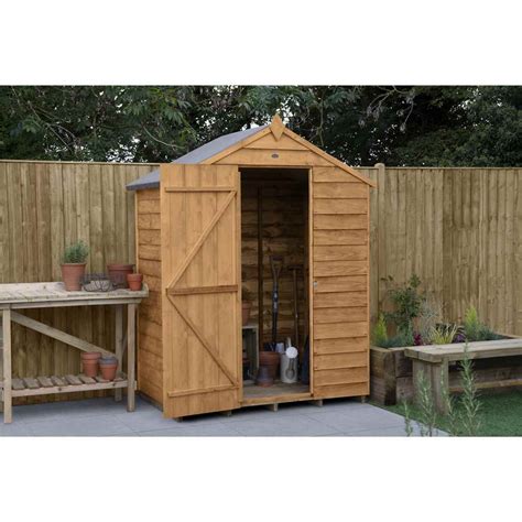 installed ft  ft overlap apex garden shed    modular includes installation