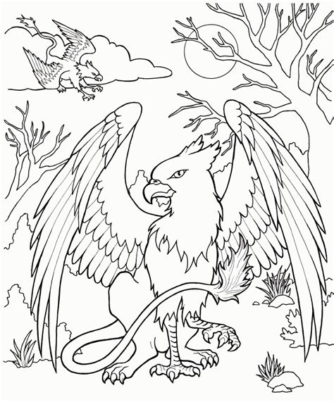 coloring pages mythical creatures  kids clip art library