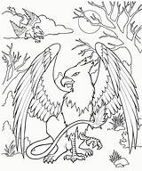Coloring Pages Mythical Creatures Creature Mythological Kids Colouring Printable Drawing Color Animal Mystical Draw Mermaid Griffin Adult Getdrawings Getcolorings Print sketch template