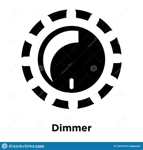 dimmer icon vector isolated  white background logo concept  stock vector illustration