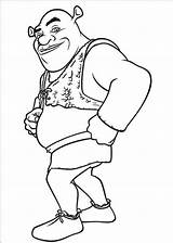 Shrek Coloring Pages Printable Kids sketch template