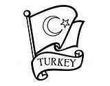 Flag Turkey Coloring Drawing Pakistan Sketch Flags Coloringcrew Getdrawings Paintingvalley Collection sketch template