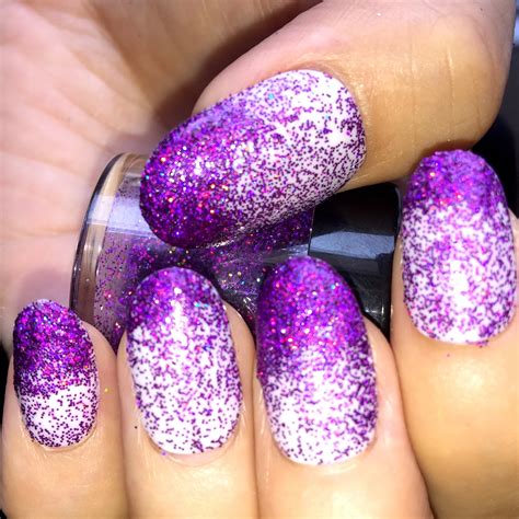 fashion glitter powder holographic deep purple nail art glitter dust