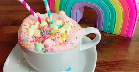 Rainbow Desserts Unicorn Hot Chocolate Pink Hot Coco