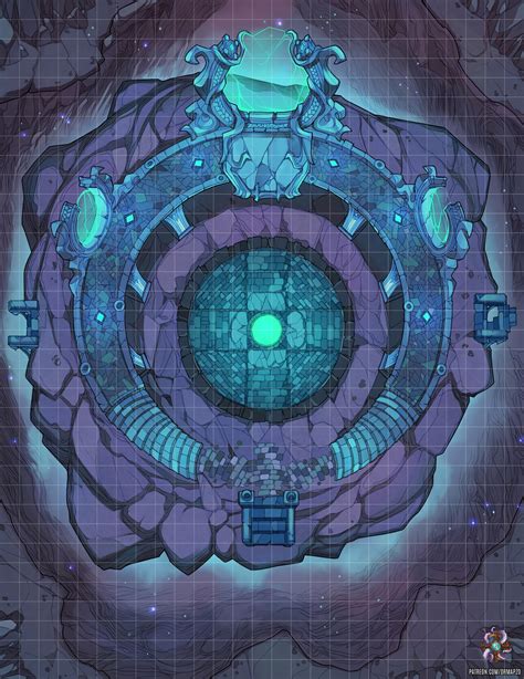 ocart underground magic portals battle map  rdnd