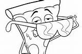 Coloring Pages Getdrawings Pizza Steve sketch template