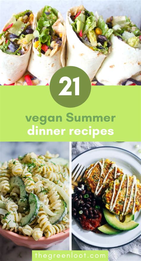 light vegan summer dinner recipes  hot days   summer