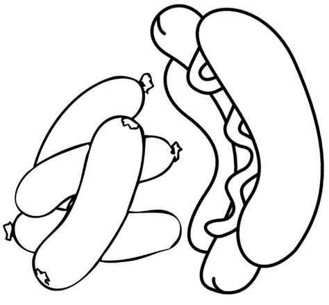 top  easy sausage coloring pages coloring pages