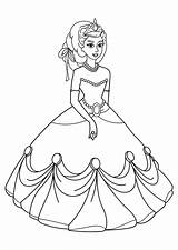 Prinzessin Princesa Prinses Kleurplaat Colorear Kleed Malvorlage Principessa Disegno Kleid Bata Kleider Ausmalbild Om Printen Kostenlose sketch template