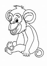 Salvajes Imprimir Dibujosparacolorear Chimpancé sketch template
