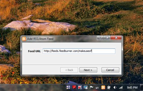 tools  display rss feed updates    windows desktop