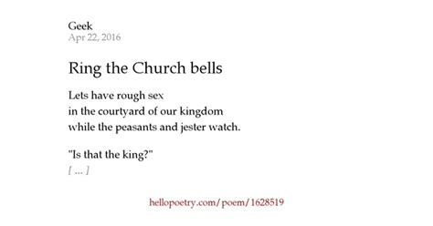 ring the church bells by nicholas mercier coulombe hello poetry