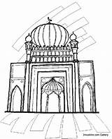 Moschea Kaaba Religione Mecca sketch template