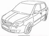 Skoda Fabia Octavia Mezzi Trasporto Condividi sketch template