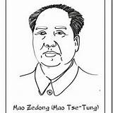 Mao Tung Tse sketch template