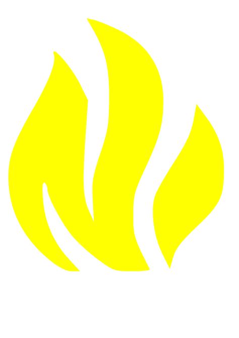 yellow solid flame clip art  clkercom vector clip art  royalty  public domain