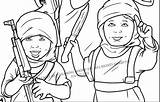 Coloring Book Islamic State Anti Colouring Produced Brutality Highlights Missouri Capture Based Comics Really Screen Big Indoctrinated Showing Children Into sketch template