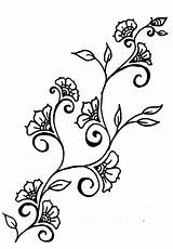Line Flower Drawing Vine Cliparts Google Designs Pinte Embroidery Search Favorites Add sketch template