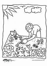 Garden Coloring Pages Vegetable Preschool Colouring Gardening Planting Color Printable Kids Getdrawings Getcolorings Sheets Library Clipart Colorings sketch template