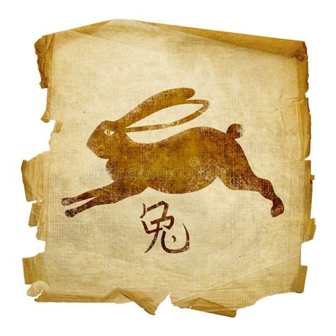 rabbit zodiac icon stock image image  astrology nature