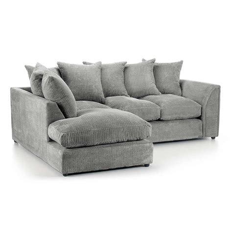 denver grey jumbo cord corner sofa dunelm corner sofa  sofa corner sofa