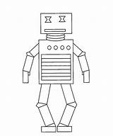 Robot Coloring Pages sketch template