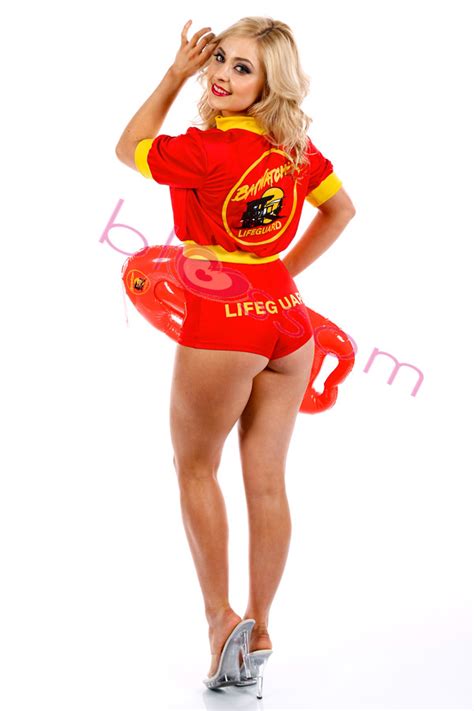 j78 womens baywatch lifeguard beach patrol ladies fancy dress costume