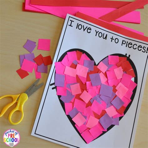 preschool valentine crafts printable