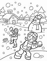 Montagne Coloriage Inverno Imprimer Neige Pentola Bolle Bataille Paysage Boules Dessus Dessiner Coloriages Fantasia sketch template