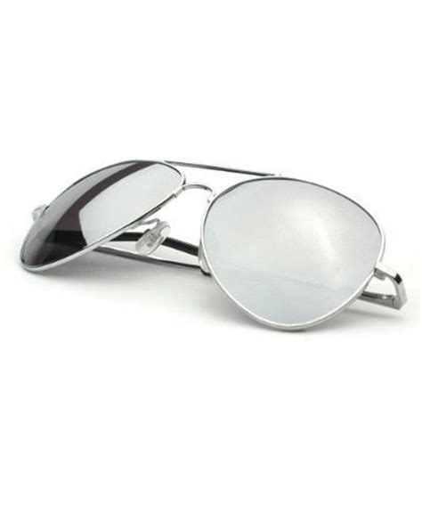 Classic Tear Drop Mirror Lens Aviator Sunglasses Men T Box 3