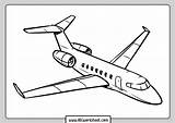 Colorear Aviones Avion Avionetas Jet Numeros sketch template