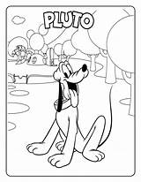 Coloring Pages Pluto Printable Kids sketch template
