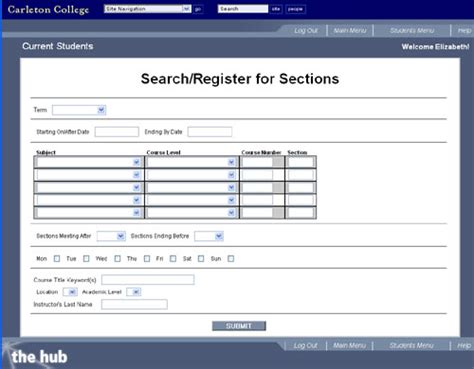 creating  preferred sections  search register  sections
