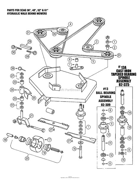oregon scag parts diagram  scag     hydraulic walk  mowers