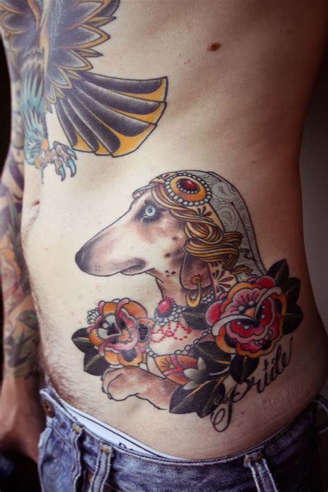 gypsy dachshund tattoo but with queenie s head lol tara niebeling bahahah this is the best