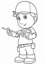 Manny Handy Coloring Pages Tools Getdrawings sketch template