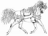 Saddlebred sketch template