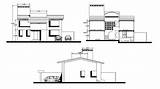 Drawing Bungalow Elevation Facade Autocad sketch template