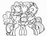 Pony Friendship Magic Pages Little Coloring Printable sketch template