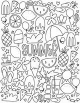 Coloring Summer Pages June Kids sketch template