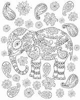 Coloring Pages Adults Elephant Zentangle Elephant1 Drawn Hand Stock Advanced Illustration Color Print Depositphotos Paisley Symbols Kidspressmagazine Animals sketch template