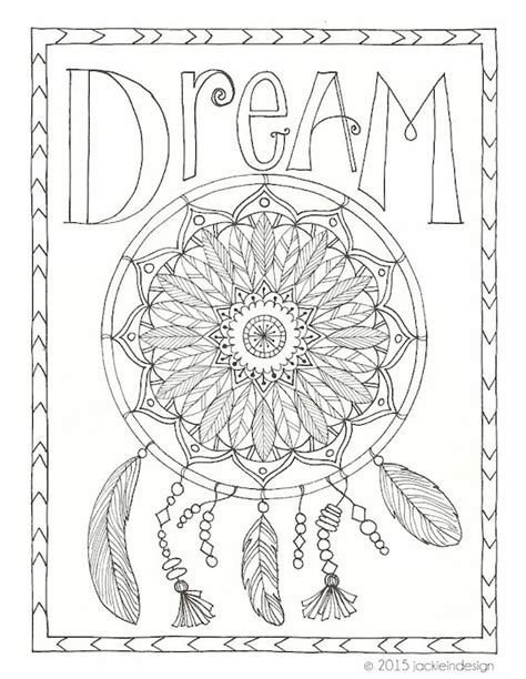 items similar  dream coloring page  instant   etsy