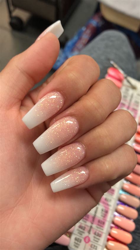 Rose Gold Ombré Ombre Acrylic Nails Gold Nails Pretty Nails