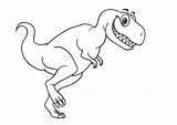 Dinosaurier Tyrannosaurus Mit Freundlicher Wonder sketch template